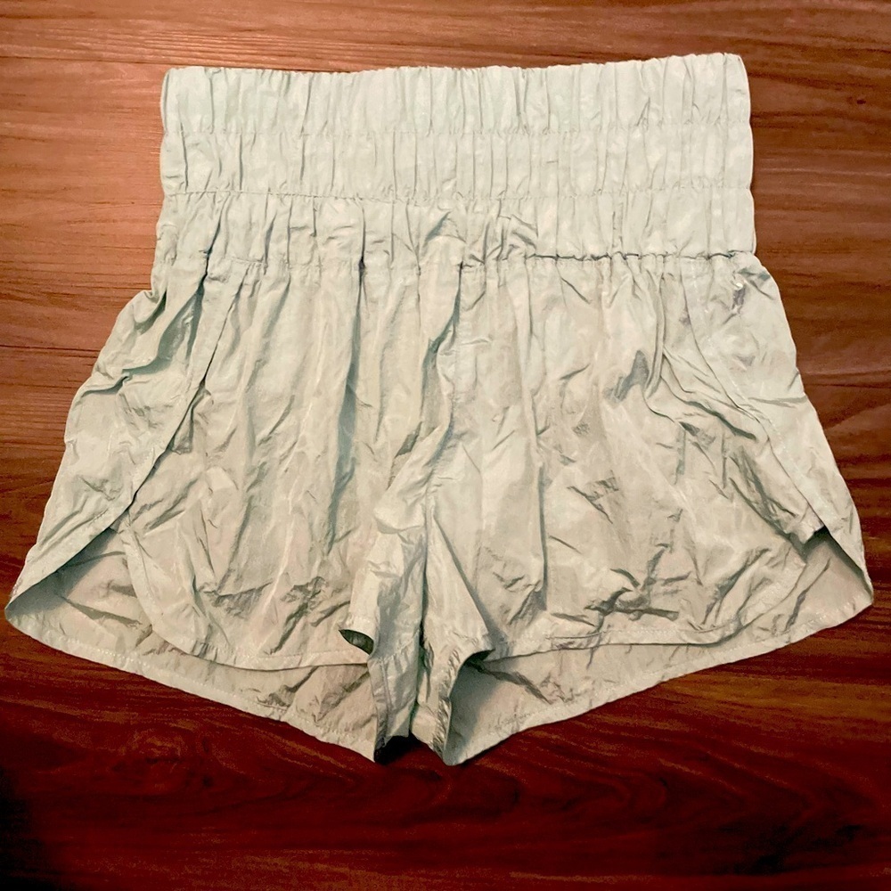 FP Movement by Free People High Waist The Way Home Mint Green Shorts size M